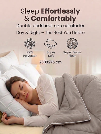 Star Collection Reversible Double Bed Comforter (230x275 cm)