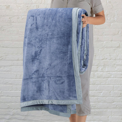Solid Color Velventeen Blanket for Single & Double Bed – Ultra-Soft & Cozy