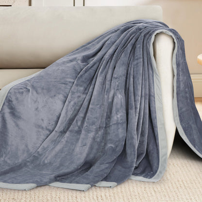 Solid Color Velventeen Blanket for Single & Double Bed – Ultra-Soft & Cozy