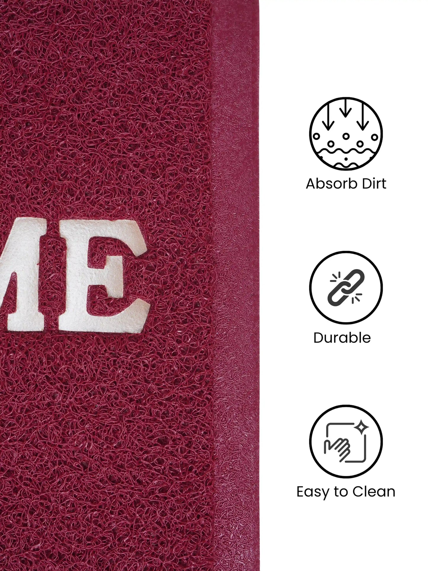 AtoZ Home Decor Premium PVC Noodle Welcome Door Mat