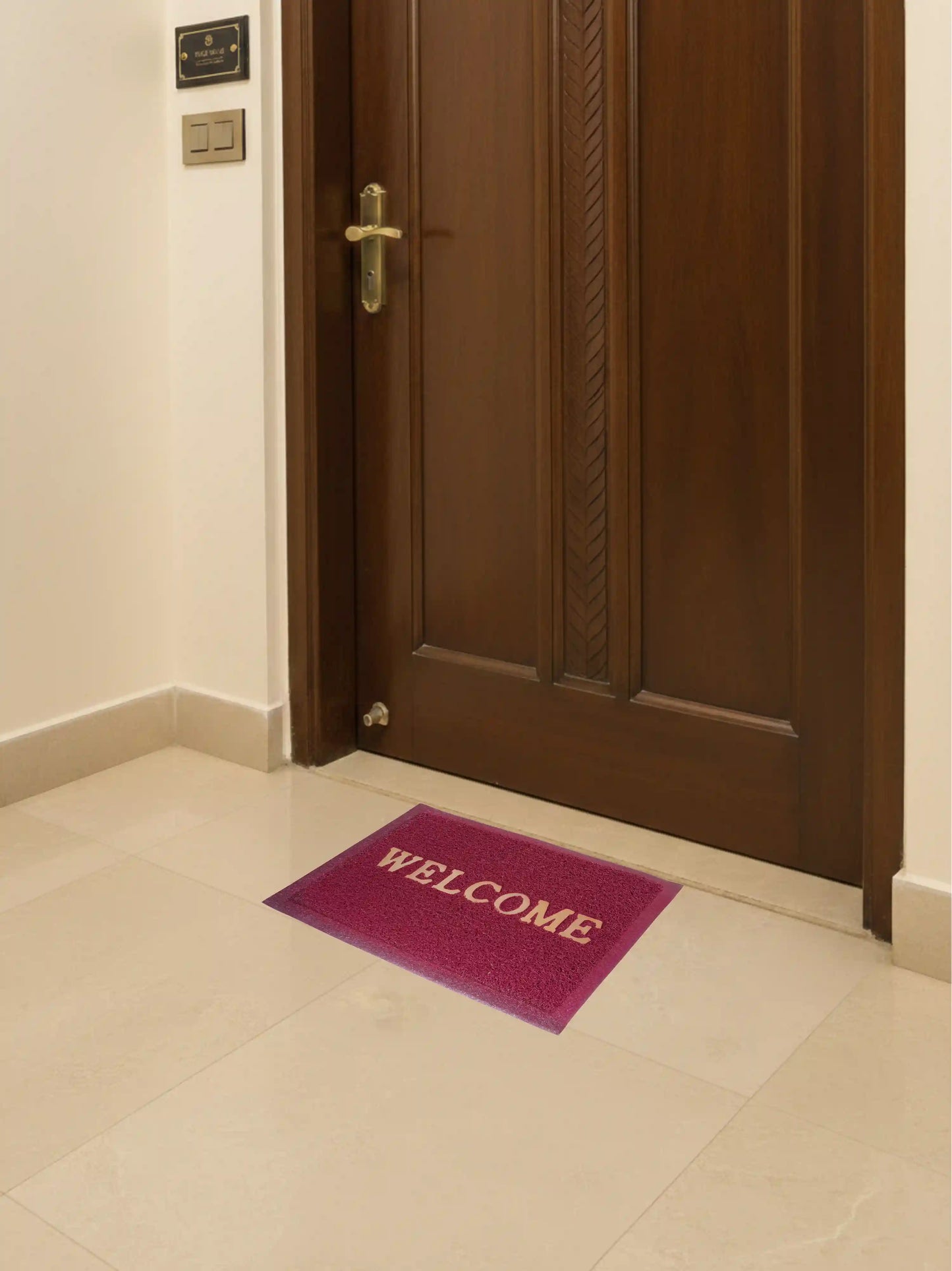 AtoZ Home Decor Premium PVC Noodle Welcome Door Mat