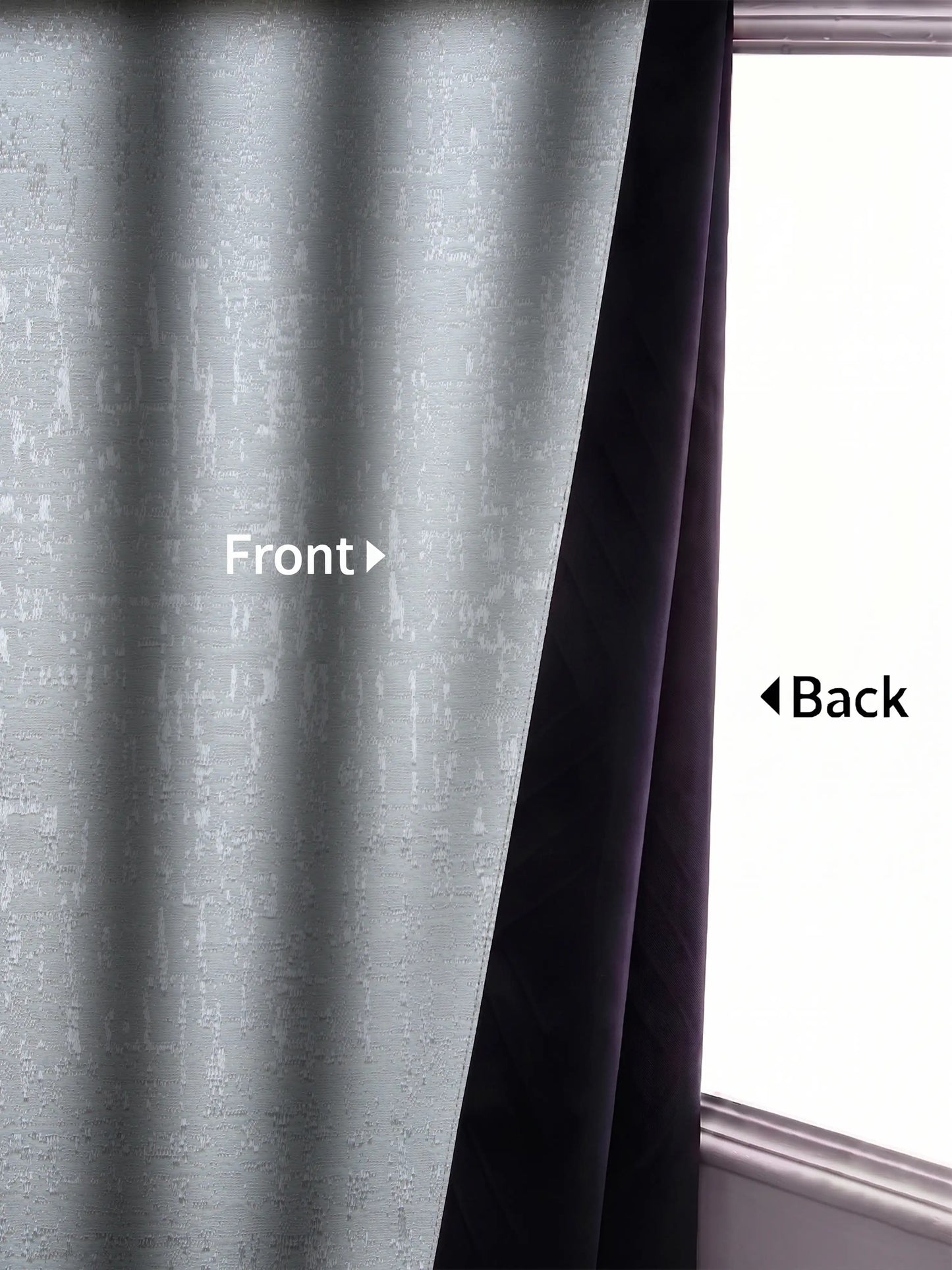 AtoZ Home Decor Abstract Textured Jacquard Curtain | Cotton-Blend Drape