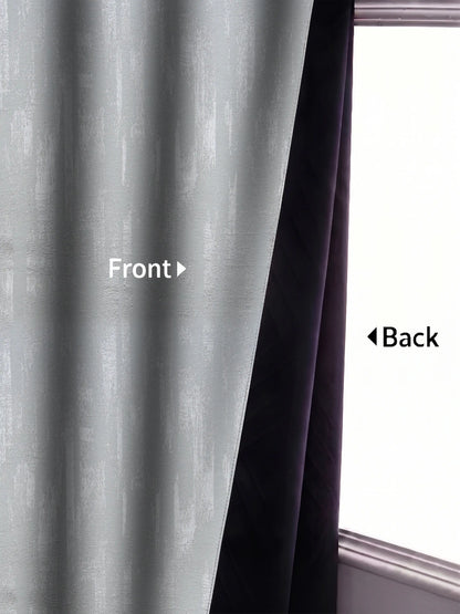 AtoZ Home Decor Textured Vertical Stripe Window Curtain