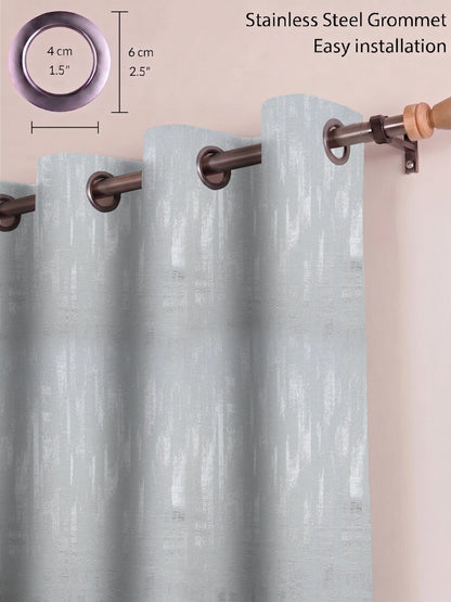 AtoZ Home Decor Textured Vertical Stripe Window Curtain
