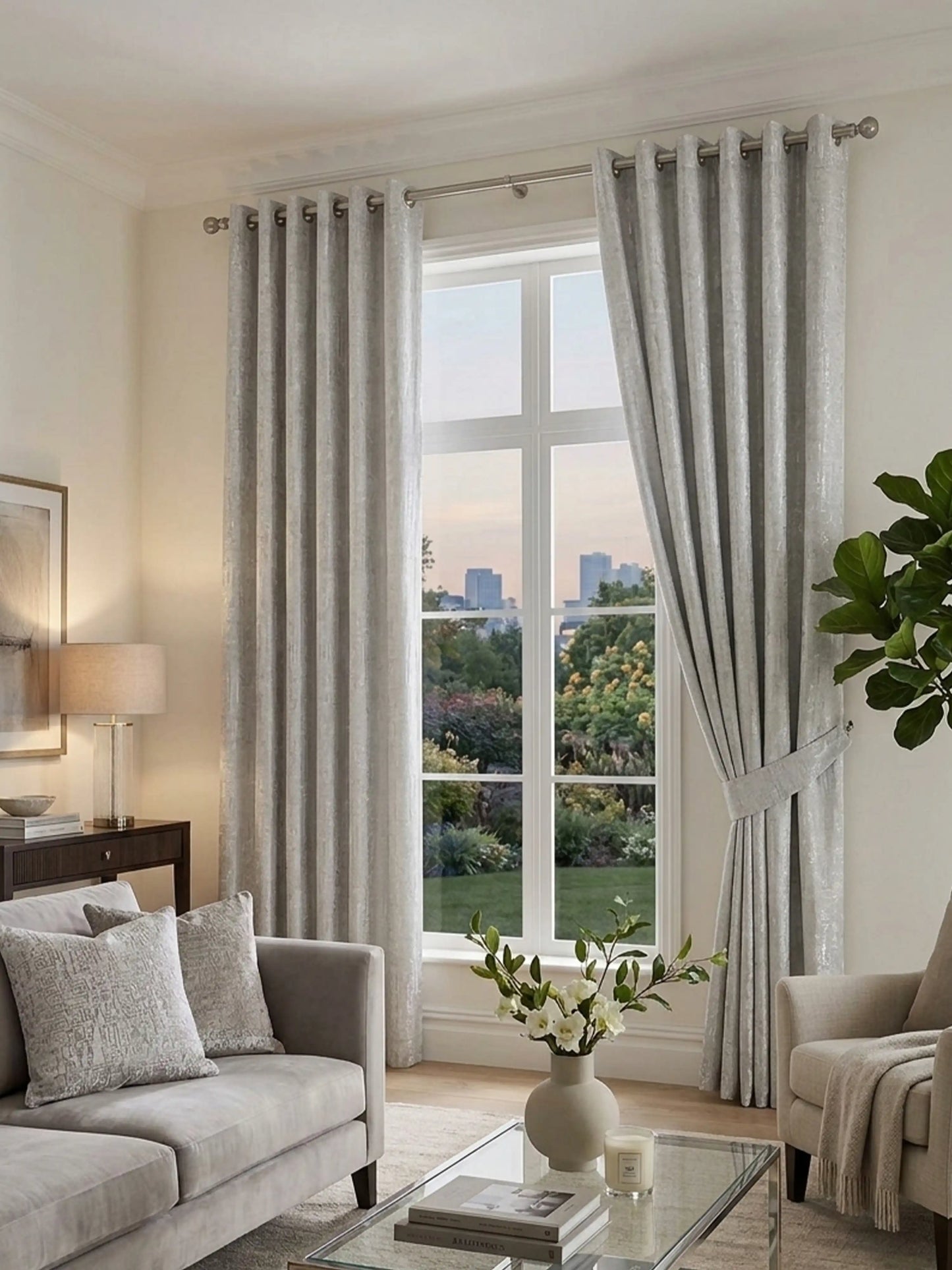 AtoZ Home Decor Abstract Textured Jacquard Curtain | Cotton-Blend Drape