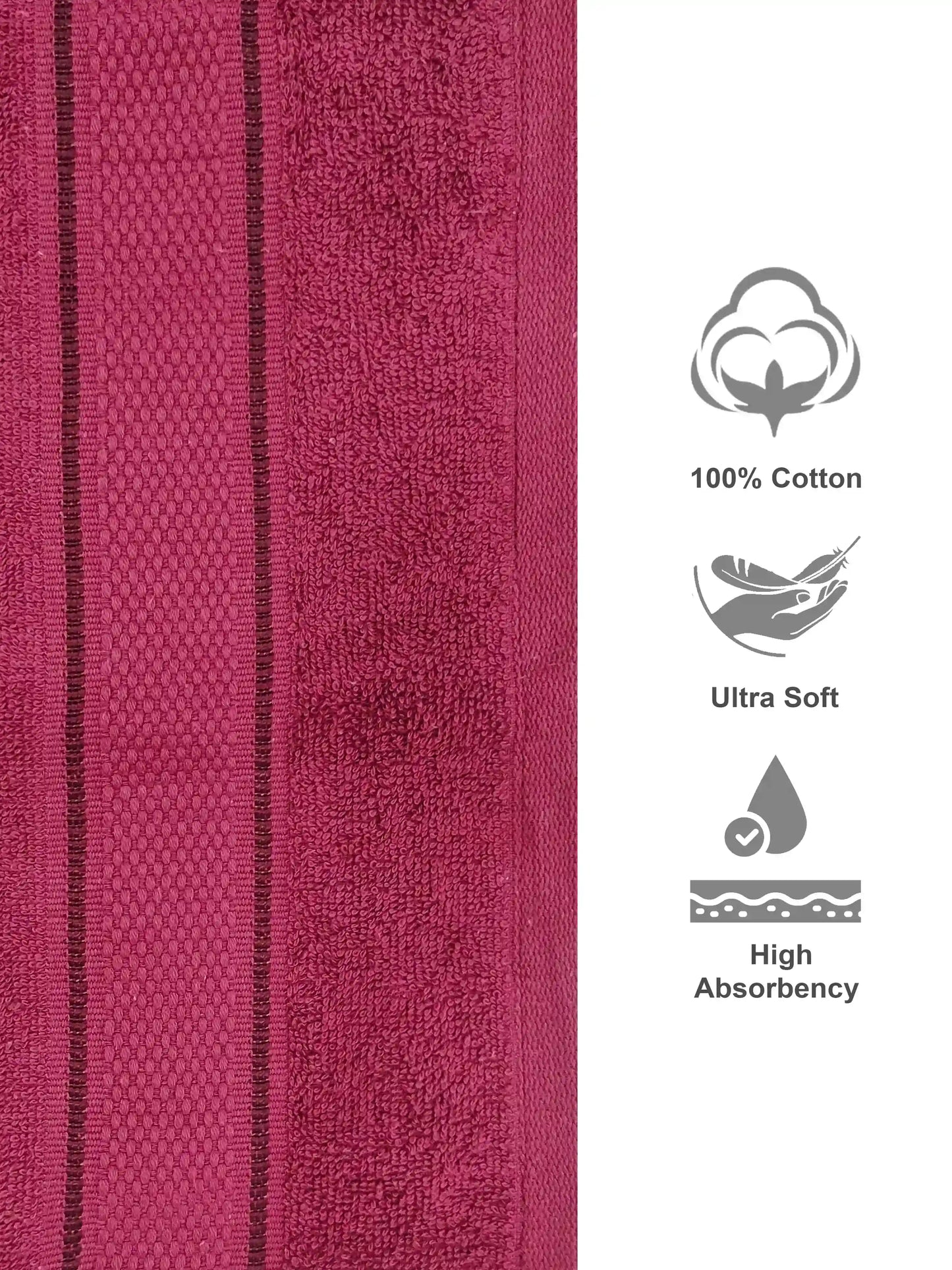 Himeya Classic 100% Cotton Hand Towels | Ultra Soft Set of 2