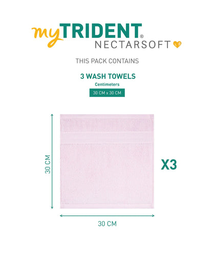 Nectarsoft Wash Towel 3 Pcs Set