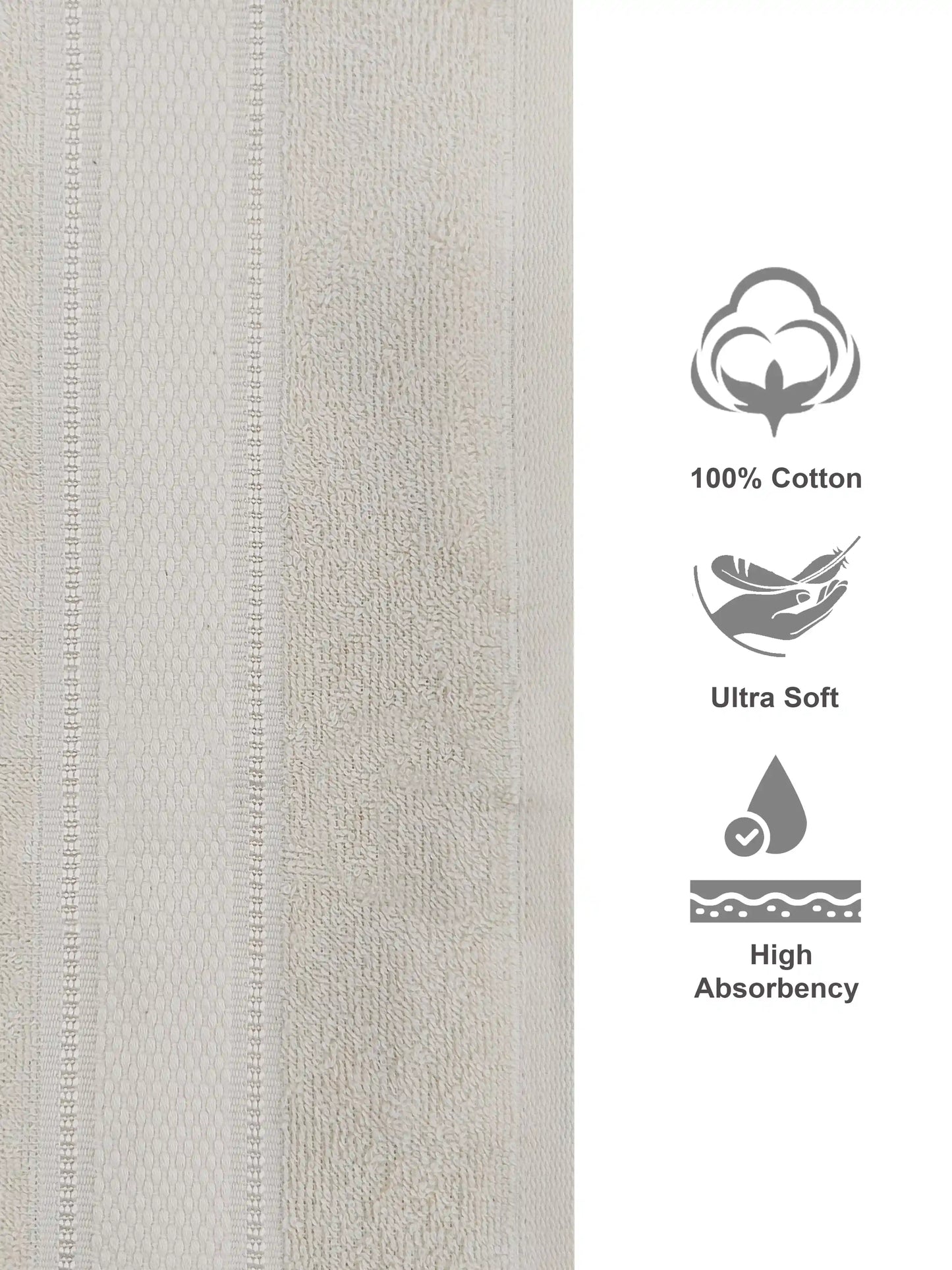 Himeya Classic 100% Cotton Hand Towels | Ultra Soft Set of 2