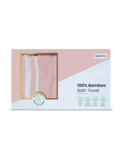 Bamboo Striped Large Bath Towel (75 x 150 cm)