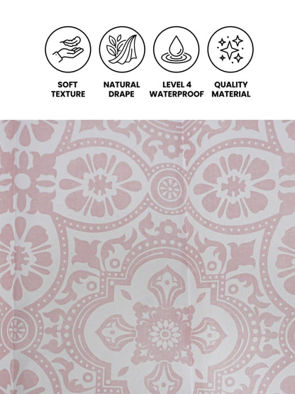 AtoZ Home Decor Waterproof Shower Curtain with Hooks (Multi-Pattern Collection)