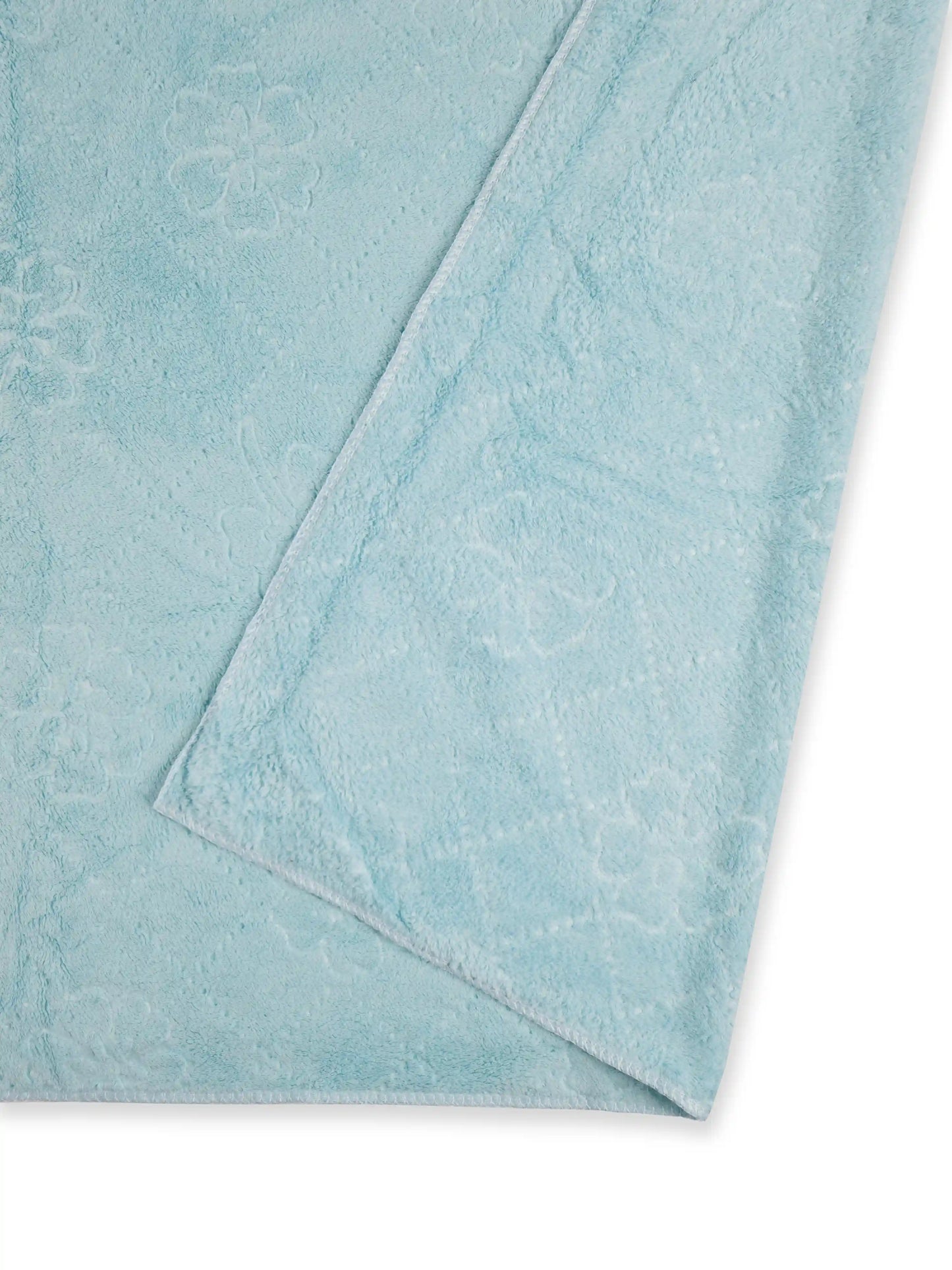 Plush Comfort, Floral Embossed Terry Weave Bath Towel with Quick-Dry Performance – 100% Cotton