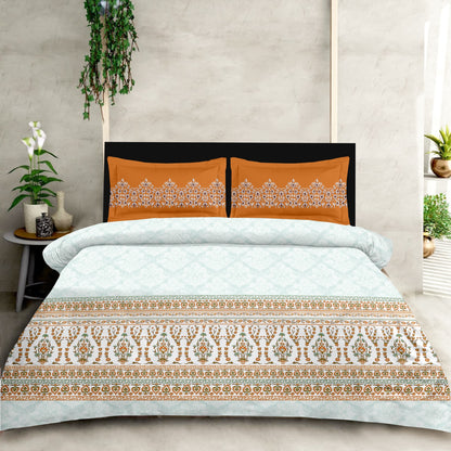 Premium King Size Cotton Bedsheet Set – 3 Piece Soft Feel Designer Collection