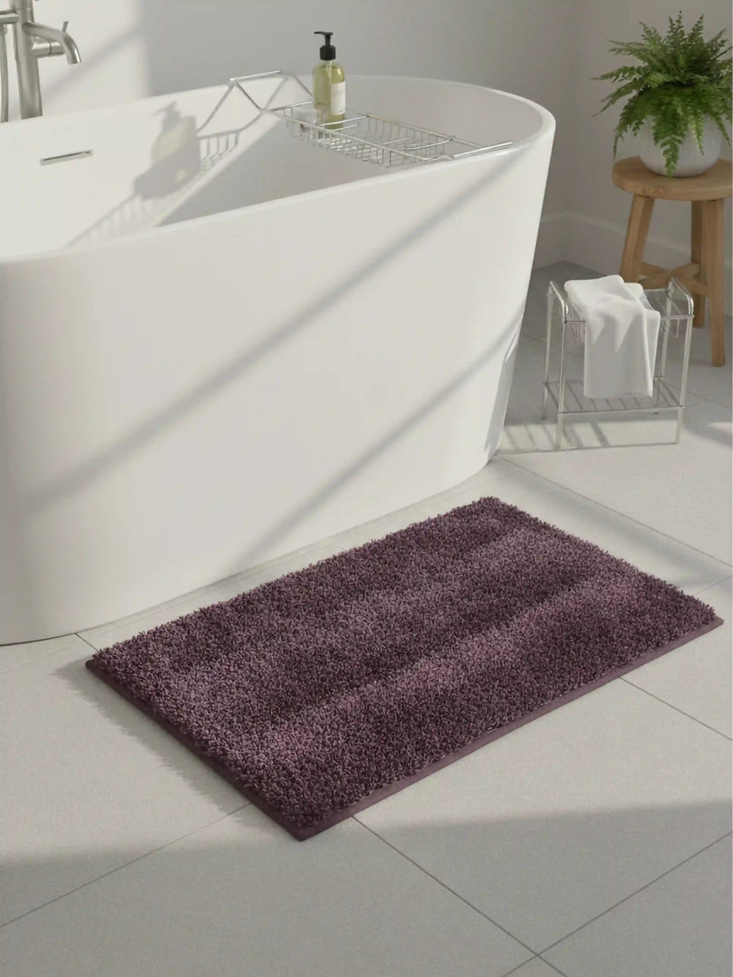 AtoZ Home Decor Luxury Solid Bath Mat | Anti-Skid & Quick-Dry (40 x 60 CM)