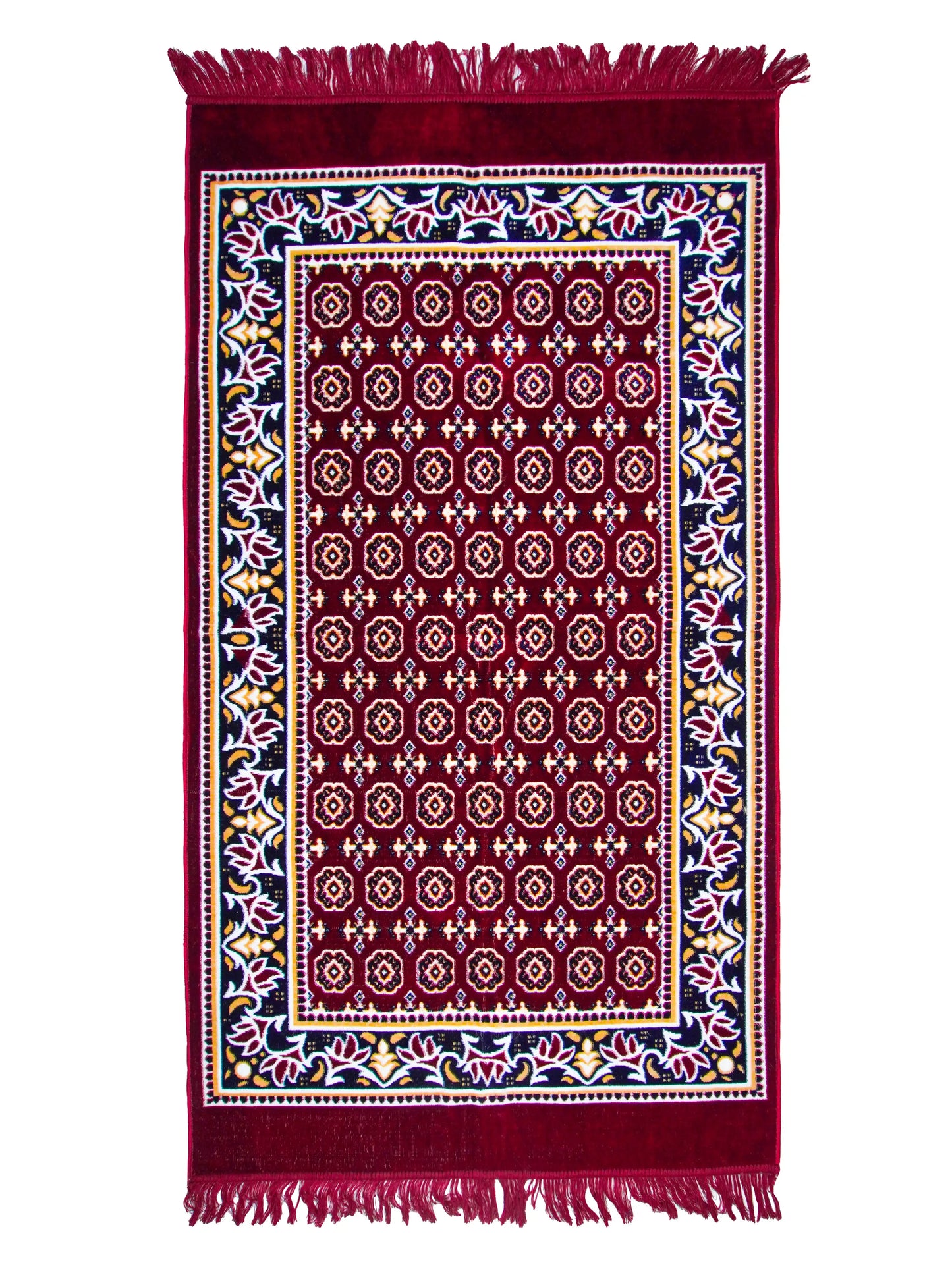 AtoZ Home Decor Machine-Made Velvet Carpet – Traditional Collection (2.5 ft x 5 ft)