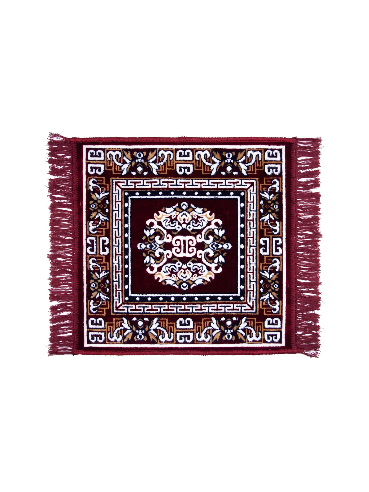 Atoz Home Decor Traditional Square Pooja Aasan Mat | 20x20 Inch | Multiple Colors.