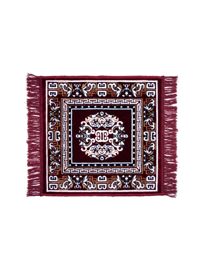Atoz Home Decor Traditional Square Pooja Aasan Mat | 20x20 Inch | Multiple Colors.