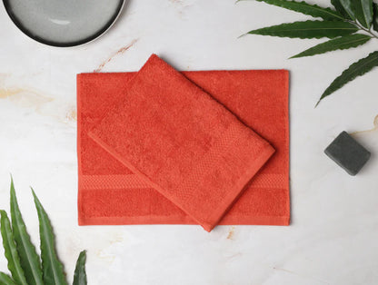 COLORFAS 2 PIECE 100% COTTON HAND TOWEL SET - Colorfas By Spaces