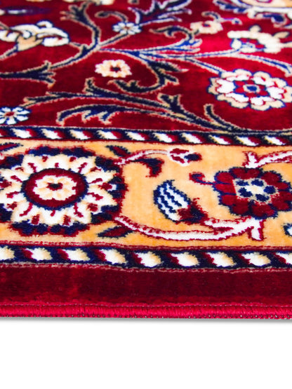 AtoZ Home Decor Machine-Made Velvet Carpet – Traditional Collection (2.5 ft x 5 ft)