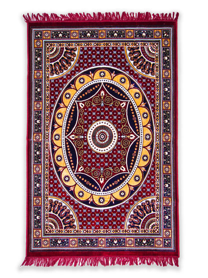 AtoZ Home Decor Machine-Made Velvet Carpet – Traditional Collection (4 ft x 6 ft)