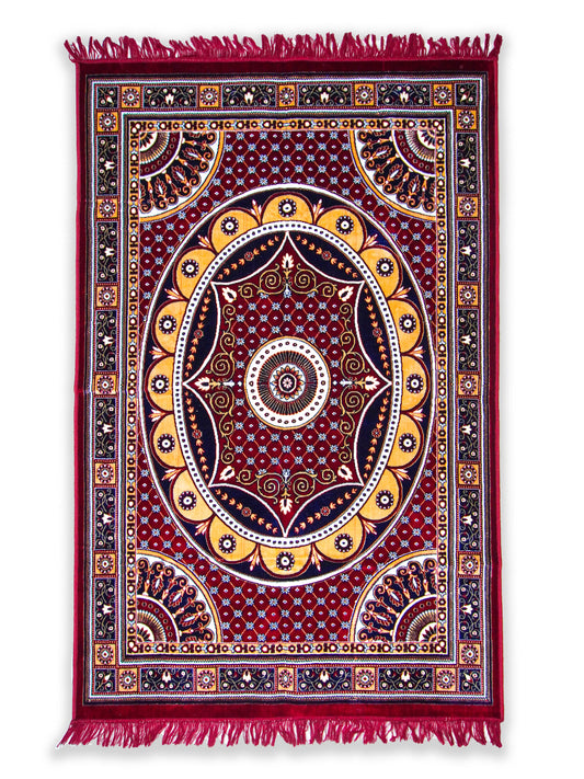 AtoZ Home Decor Machine-Made Velvet Carpet – Traditional Collection (4 ft x 6 ft)