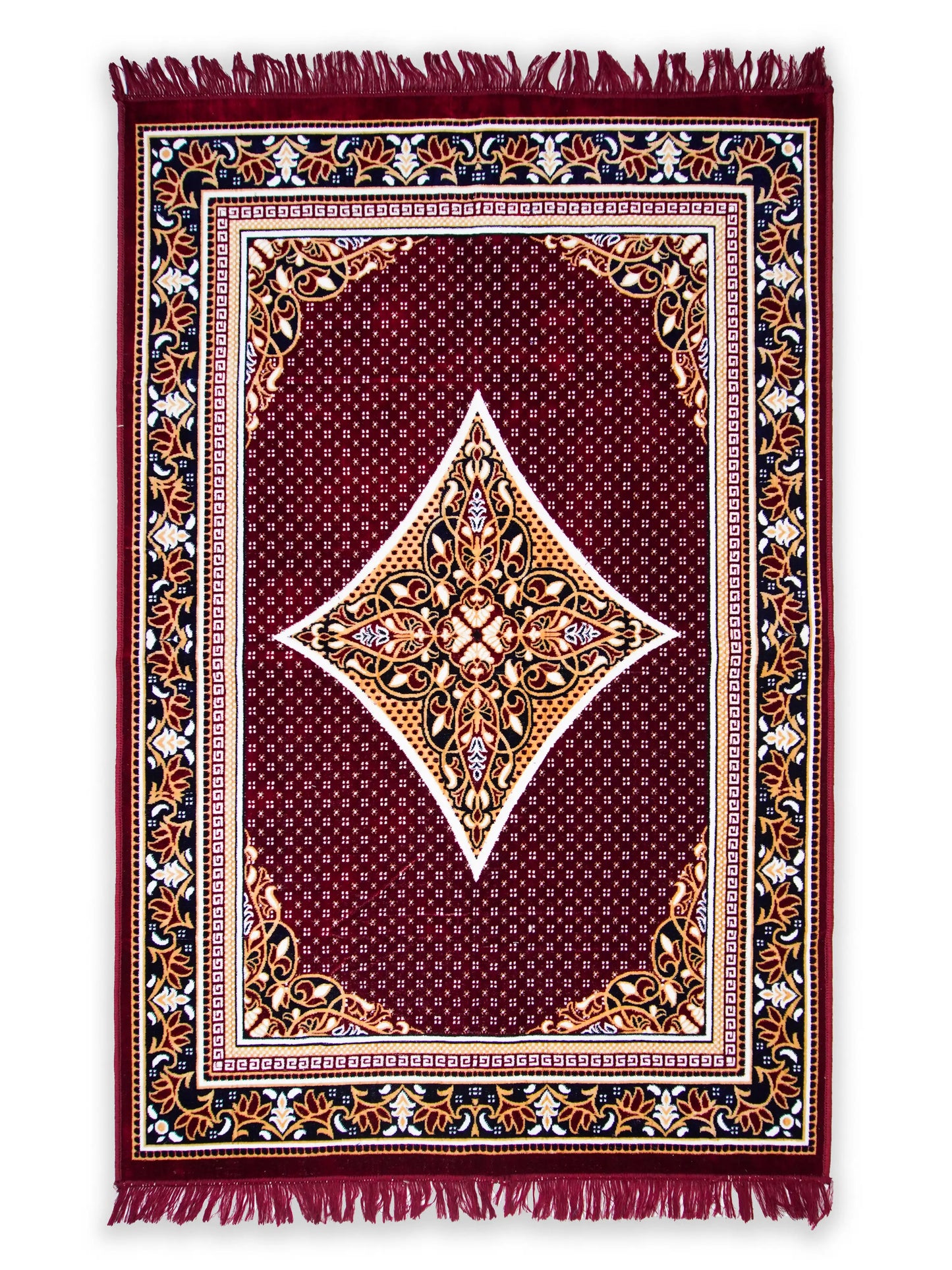 AtoZ Home Decor Machine-Made Velvet Carpet – Traditional Collection (4 ft x 6 ft)