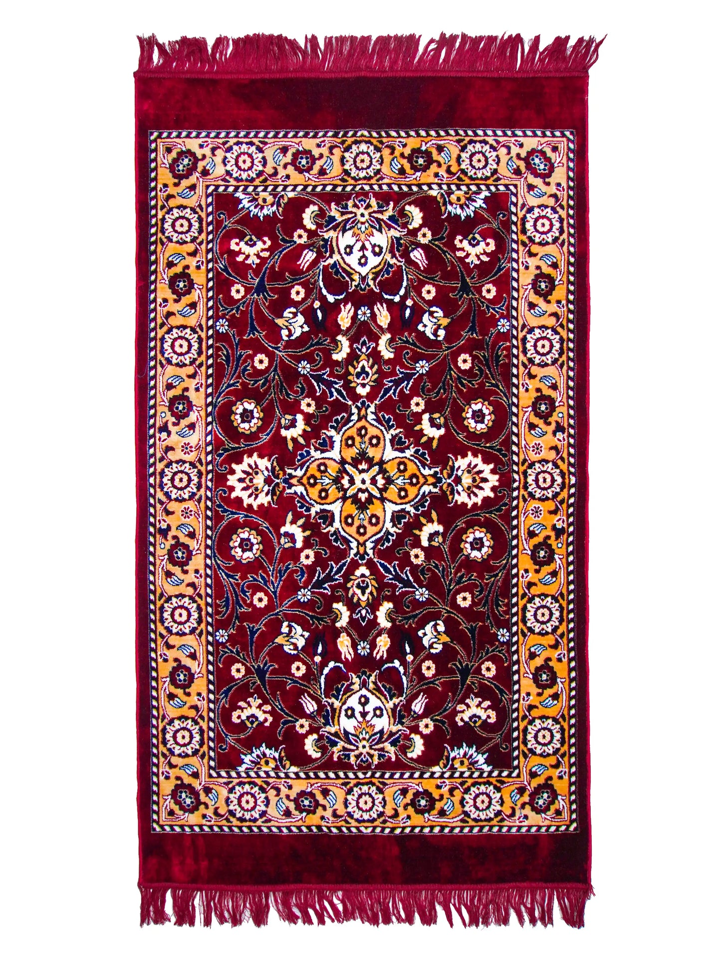 AtoZ Home Decor Machine-Made Velvet Carpet – Traditional Collection (2.5 ft x 5 ft)