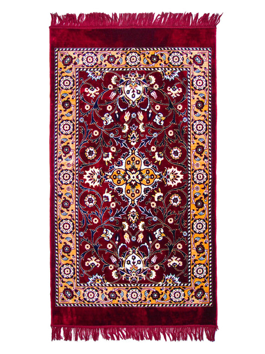 AtoZ Home Decor Machine-Made Velvet Carpet – Traditional Collection (2.5 ft x 5 ft)