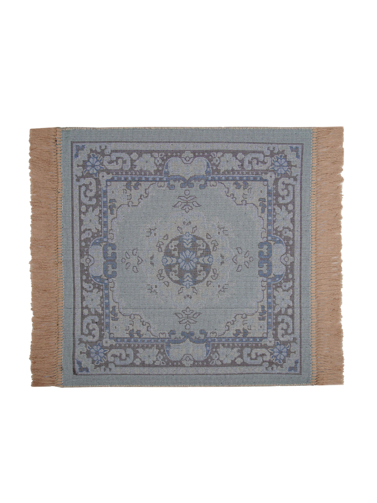 Atoz Home Decor Traditional Square Pooja Aasan Mat | 20x20 Inch | Multiple Colors.