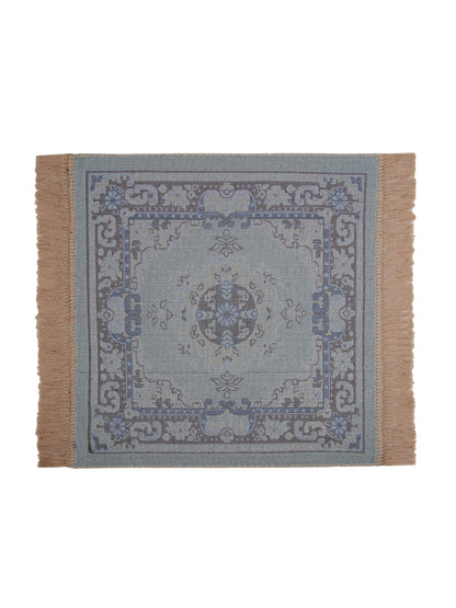 Atoz Home Decor Traditional Square Pooja Aasan Mat | 20x20 Inch | Multiple Colors.