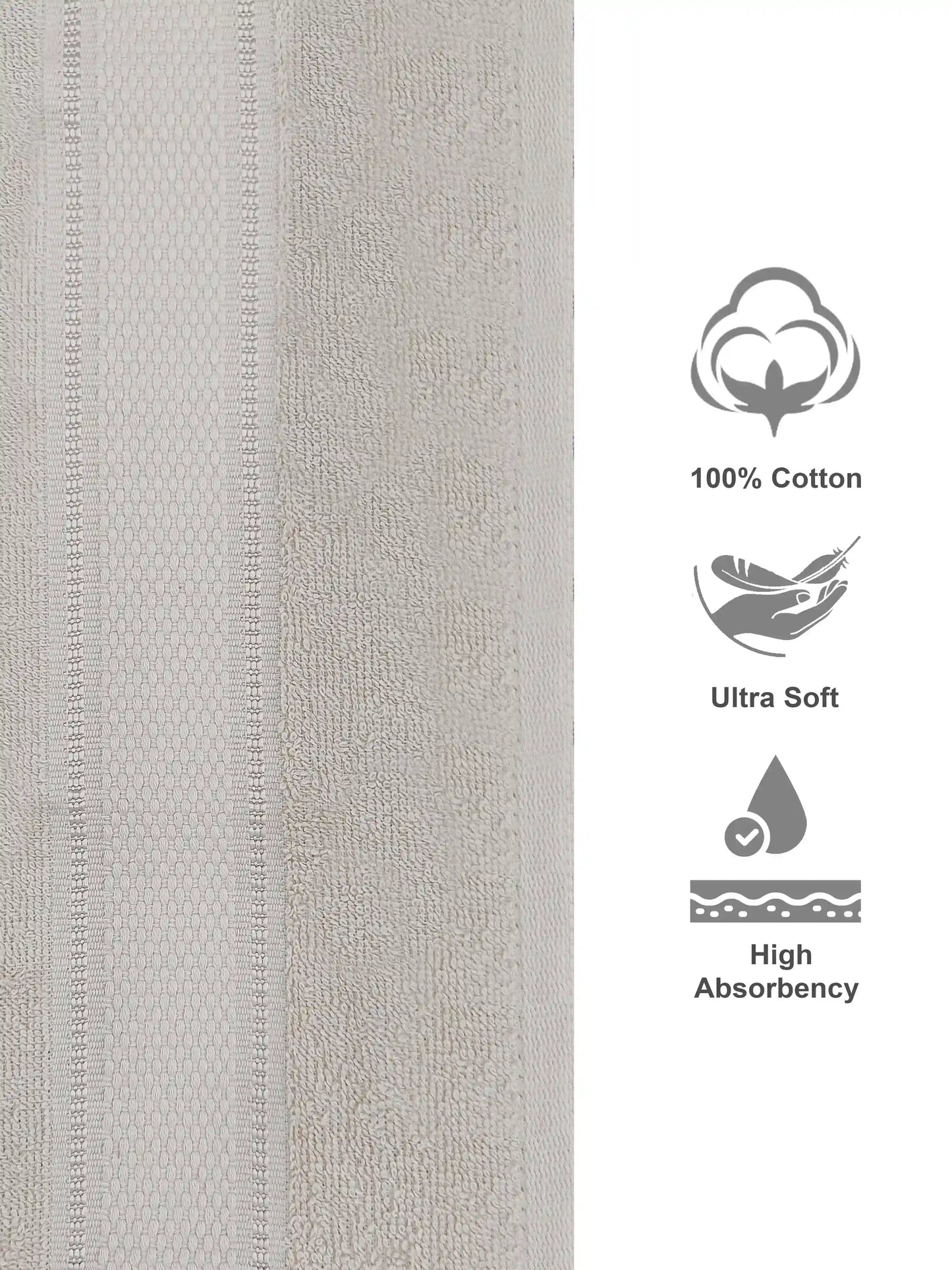 Himeya Classic 100% Cotton Hand Towels | Ultra Soft Set of 2
