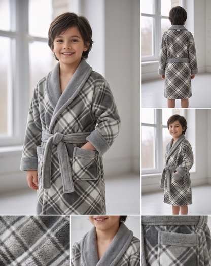 Stylla Scotch Highly Absorbent Children's Bathrobe with Pockets