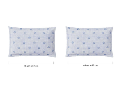 SPACES Flora 100% Cotton 144 TC Percale Bedsheet Set with 2 Pillow Covers (Orange)