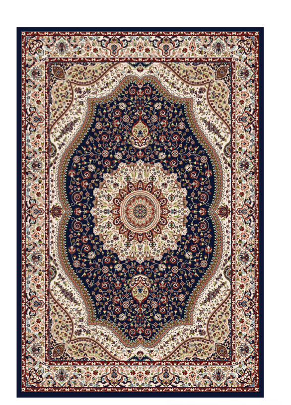 AtoZ Home Decor Kohinoor Classic Persian Medallion Area Rug – Premium Durable Floor Carpet
