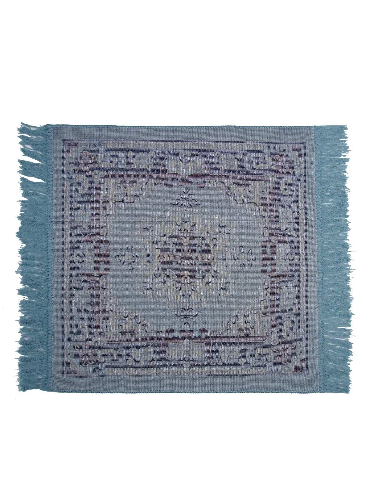 Atoz Home Decor Traditional Square Pooja Aasan Mat | 20x20 Inch | Multiple Colors.