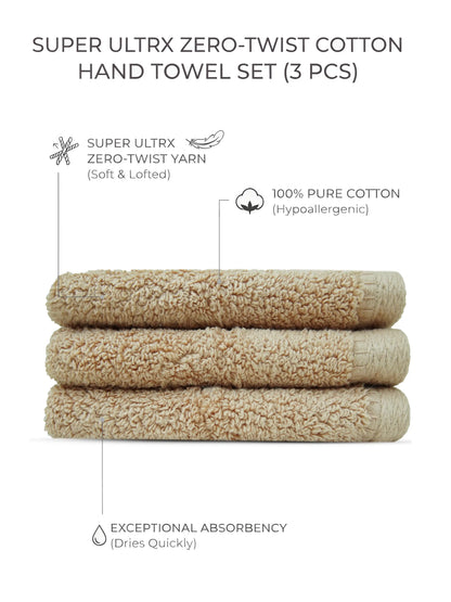 Atoz Home Decor Super Ultrx Zero-Twist Cotton Face Towel Set