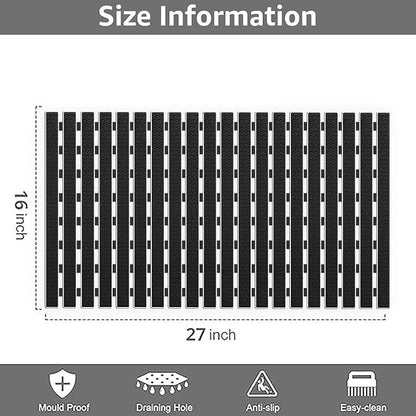 Premium Non-Slip PVC Shower Mat (70x40 cm)