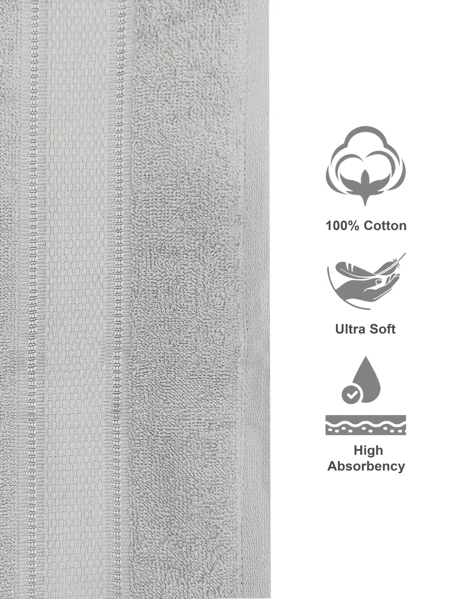 Himeya Classic 100% Cotton Hand Towels | Ultra Soft Set of 2