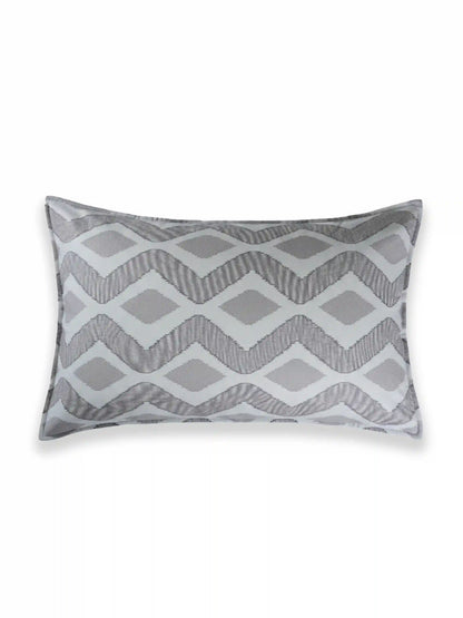 Soft Feel Taupe-Grey Geometric Cotton King Bedsheet Set