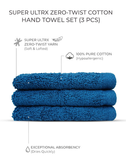 Atoz Home Decor Super Ultrx Zero-Twist Cotton Face Towel Set