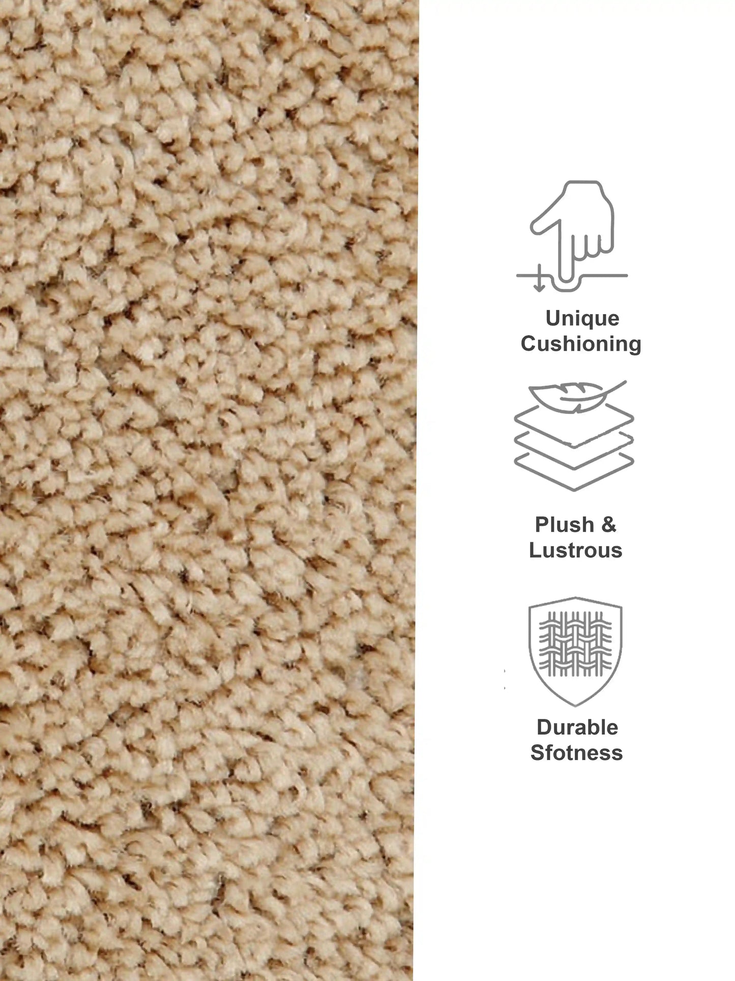 AtoZ Home Decor Premium Comfort Polyester Bath Mat (40x60)(50x80)