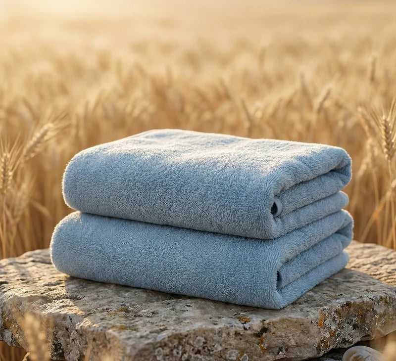 Stylla Ultra-Soft Hand & Tea Towel Set (2-Piece Pack) – 40 cm x 60 cm Super Absorbent & Easy-Dry Towels