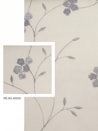 Evabella Light Filtering Floral Sheer Curtains |100% Polyester