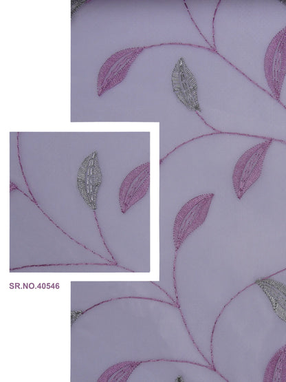 Evabella Embroidered Leaf Vine Sheer Grommet Curtains | 100% Polyester