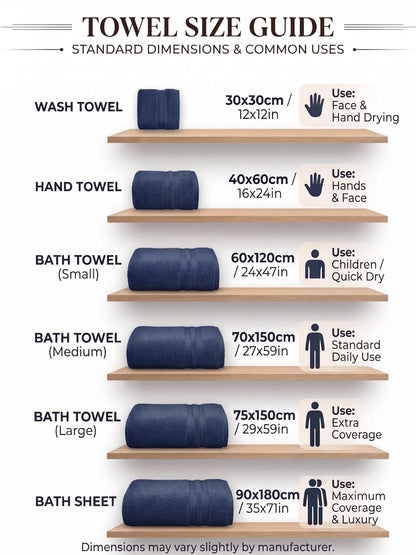Mush Bamboo Striped Large Bath Towel (75 x 150 cm)
