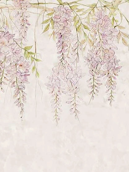 AtoZ Home Decor Tropical Wisteria Floral Wall Mural Wallpaper - Custom & Standard Sizes