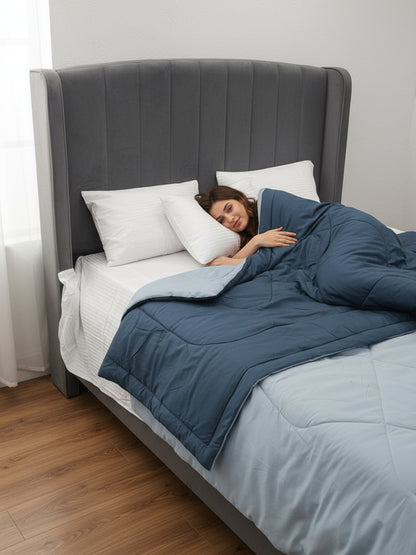 Bellagio Reversible Microfiber Comforter | Beige AC Blanket