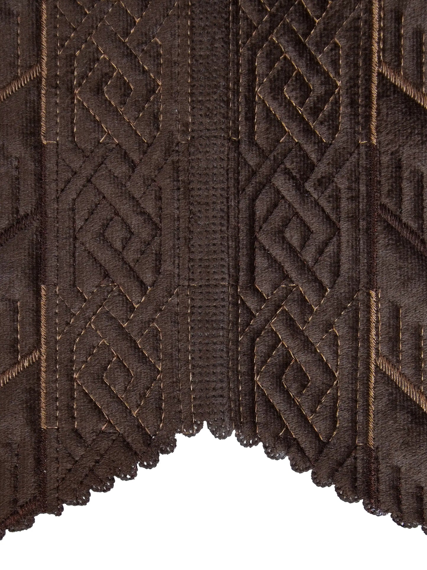 AtoZ Home Decor Embossed Velvet Geometric Sofa Cover | Anti-Slip Couch Protector