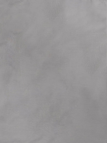 Cool Grey Feather Jacquard Pillow Cover Set – Premium Cotton – Set of 2