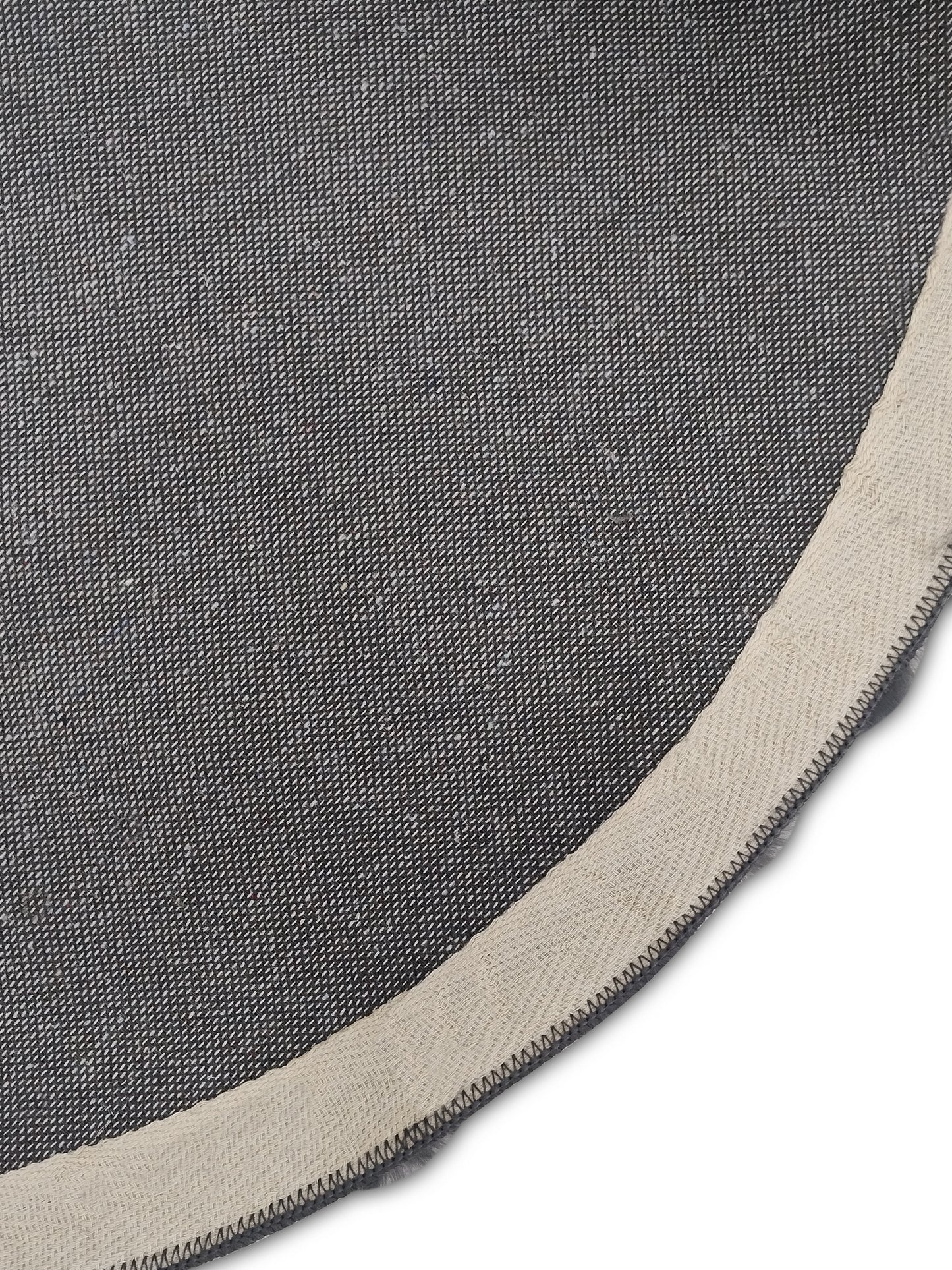 Grey Faux Fur Round Rug – Ultra Plush, Modern Cozy Floor Accent