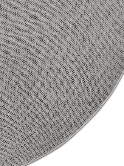 Beige Abstract Round Rug – Modern Area Carpet for Living Room & Bedroom